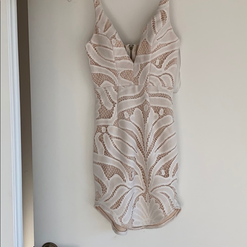 White cocktail dress